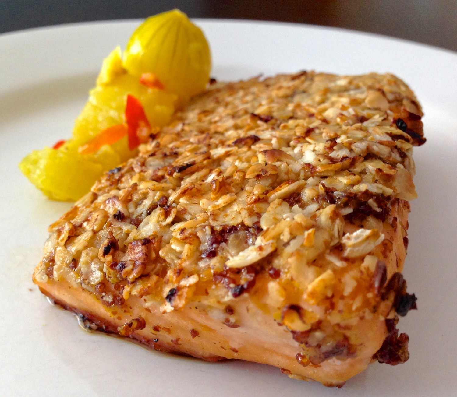 Maple Mustard OatCrusted Salmon Chef Michael Smith