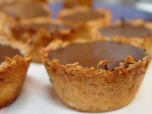 Coconut Tarts with Chocolate and Coconut Cream