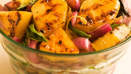 Grilled Pineapple Red Onion Salad