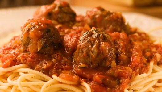Spaghetti & Meatballs with Simple Tomato Sauce