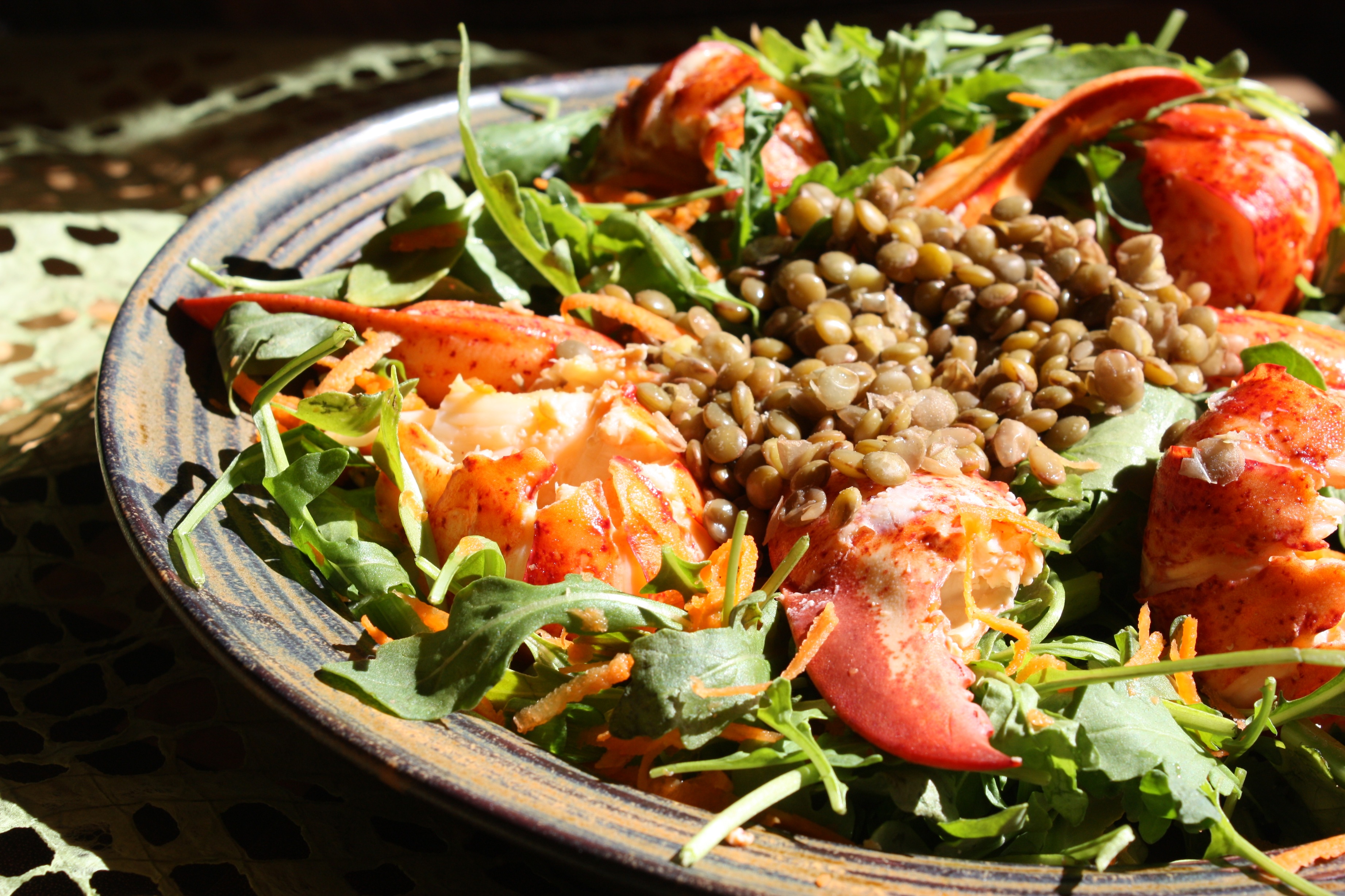 Lobster Lentil Arugula Salad - Chef Michael Smith