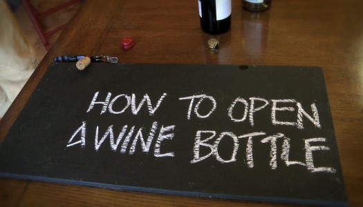 Opening a Wine Bottle