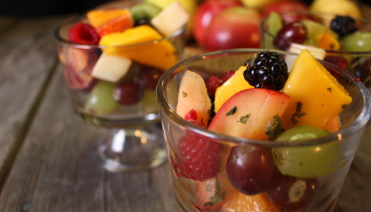 Fruit Salad with Savoury Dressings