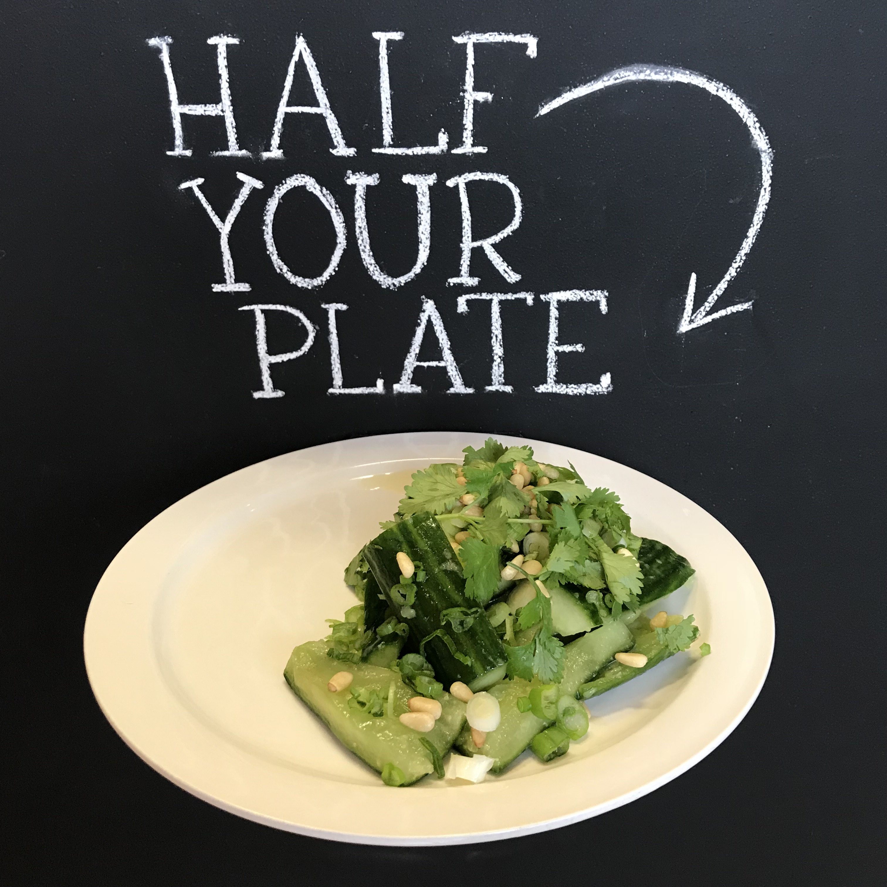 Smashed Cucumber Salad with Sesame Ginger Dressing - Chef Michael Smith